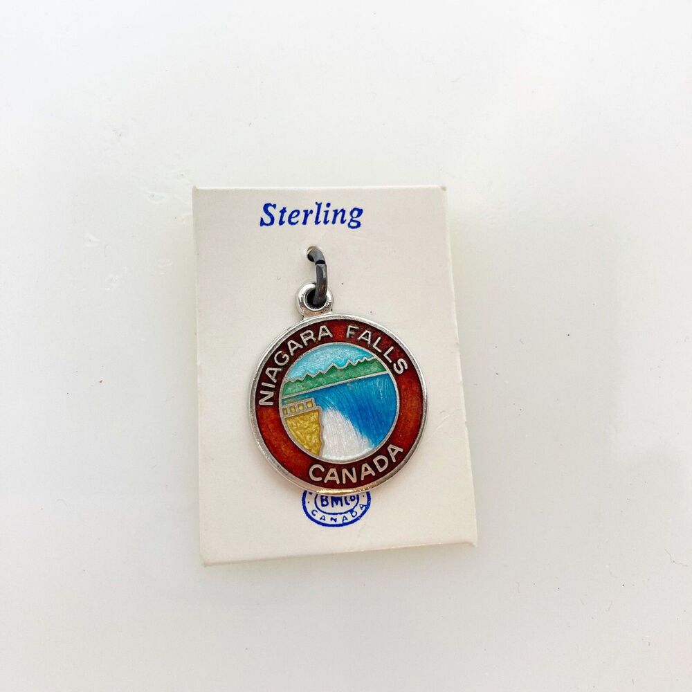Vintage Sterling Silver Niagara Falls Canada Charm